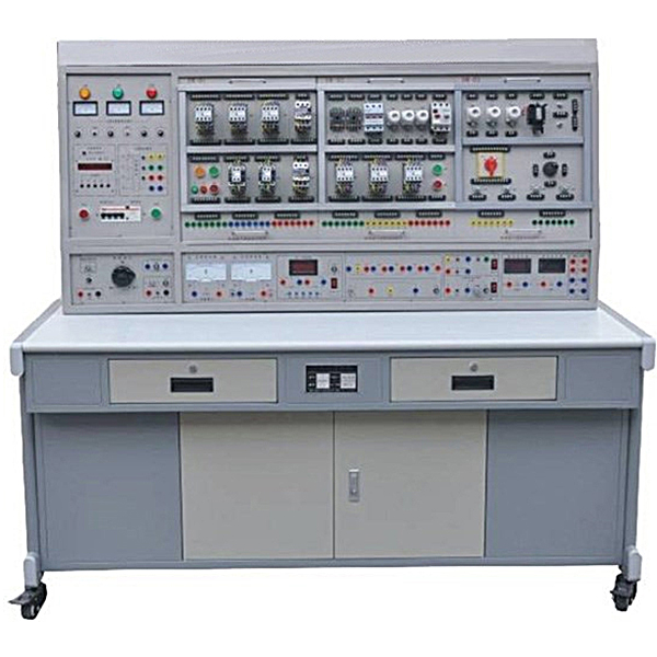 五級(jí)電工技能培訓(xùn)實(shí)驗(yàn)臺(tái)(圖1) 五級(jí)電工技能培訓(xùn)實(shí)訓(xùn)臺(tái),電動(dòng)機(jī)及電氣控制實(shí)訓(xùn)裝置